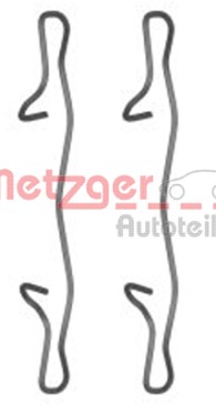 Bremsbelagmontagesatz-Feder hinten (2 Stück)
