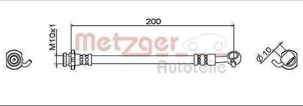 Bremsschlauch hinten rechts
