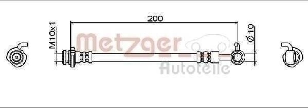 Bremsschlauch hinten links