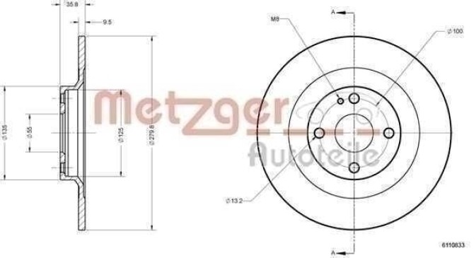 Bremsscheibe hinten