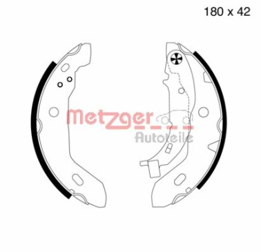 Bremsbackensatz